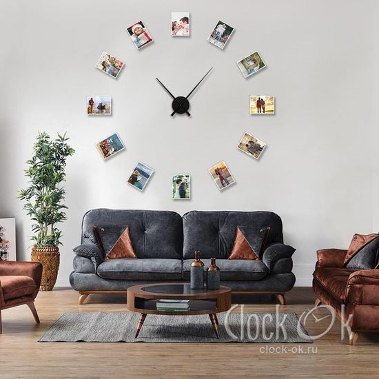 Настенные 3D часы Фотоколлаж