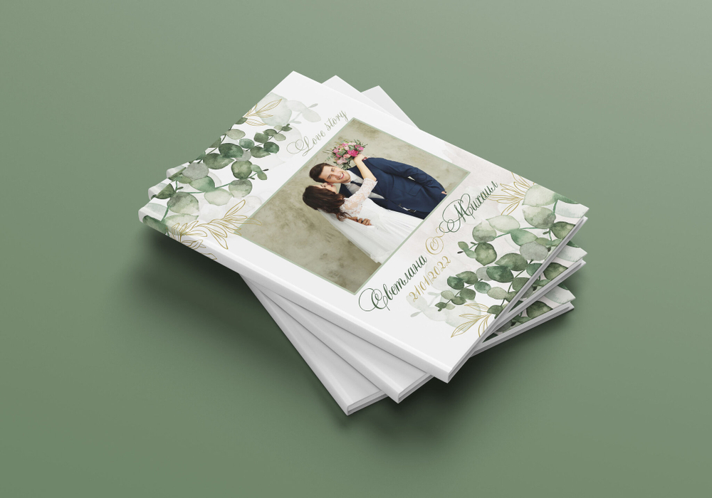 PSD-Шаблон фотокниги "Green"