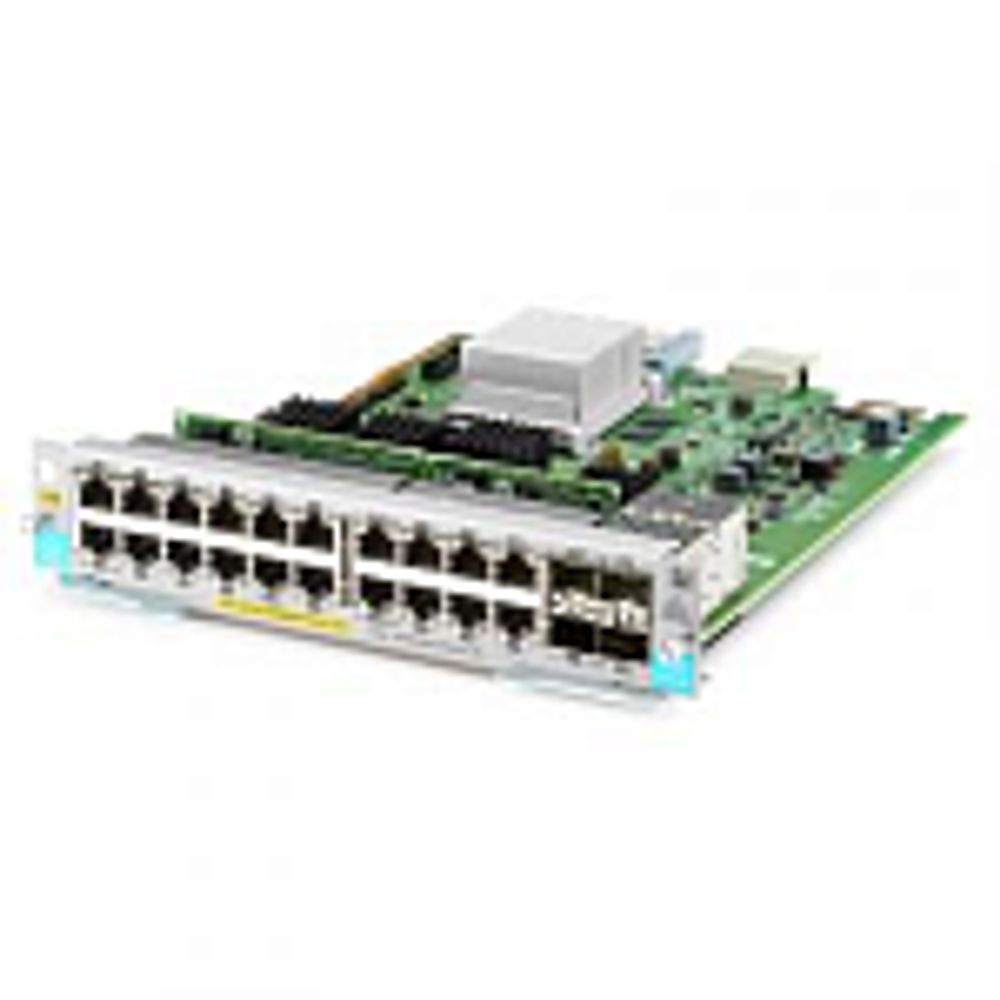 Aruba 20-port 10/100/1000BASE-T PoE+ / 4-port 1G/10GbE SFP+ MACsec v3 zl2 Module