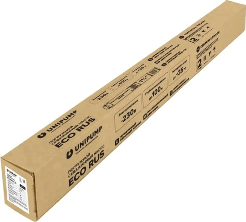Насос скважинный UNIPUMP ECO RUS 4-33 погружной (0,75 кВт, 1 м) 91639