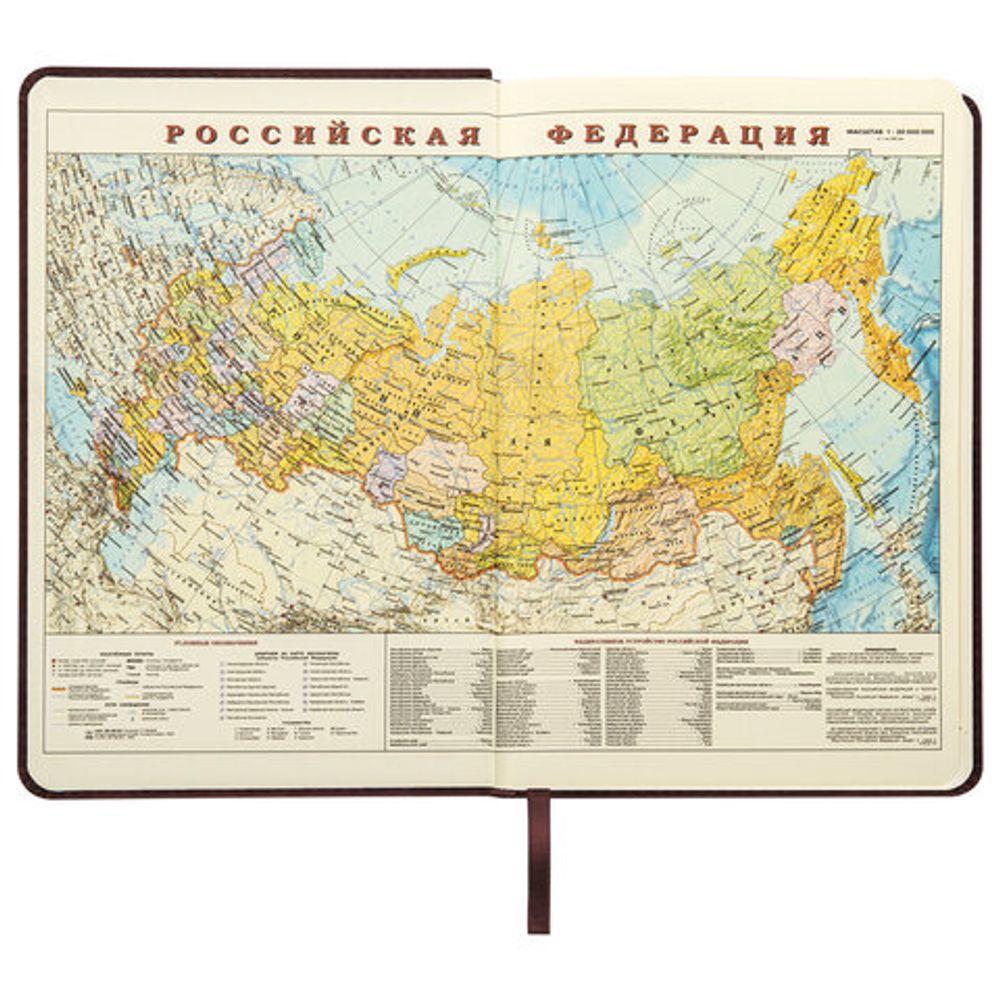 Ежедневник недатированный А5 138х213 мм BRAUBERG "Status", под кожу, 160 л., коричневый, 113363