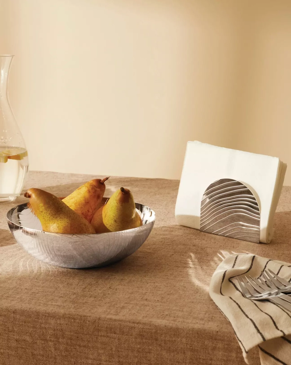 Alessi - Салфетница из шпона коричневая / артикул   PU08 BR  / GTIN 8003299450305