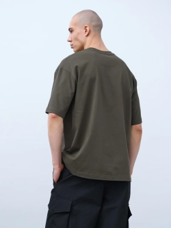 Футболка оверсайз (хаки) 230 г