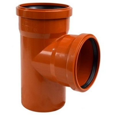 Наруж. ПП Тройник 110х110х87 РЫЖИЙ