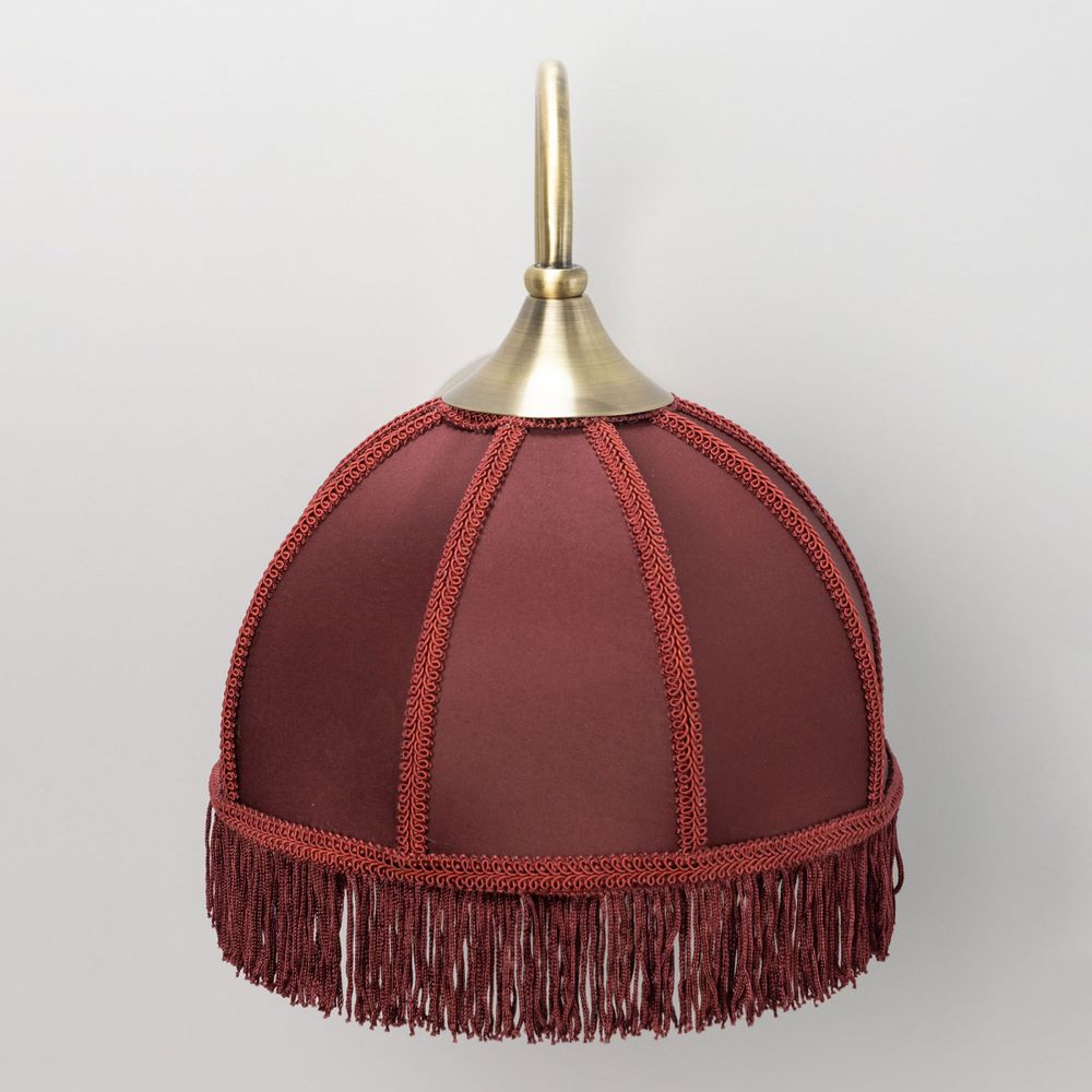 Citilux Базель CL407313 Бра с бордовым абажуром и выключателем