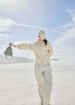 Сумка Polene Numéro Huit Mini EDITION TEXTURED SAGE