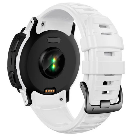 Ремешок 26 мм силиконовый для Garmin Instinct 2X Solar / Instinct 2X Solar Tactical оригинальное быстросъемное крепление Torch (Белый)