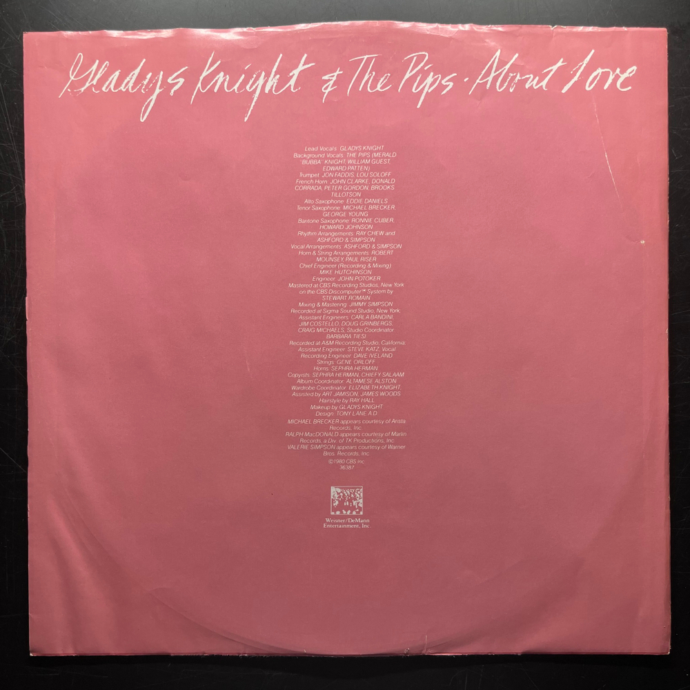 Gladys Knight & The Pips ‎– About Love (США 1980г.)