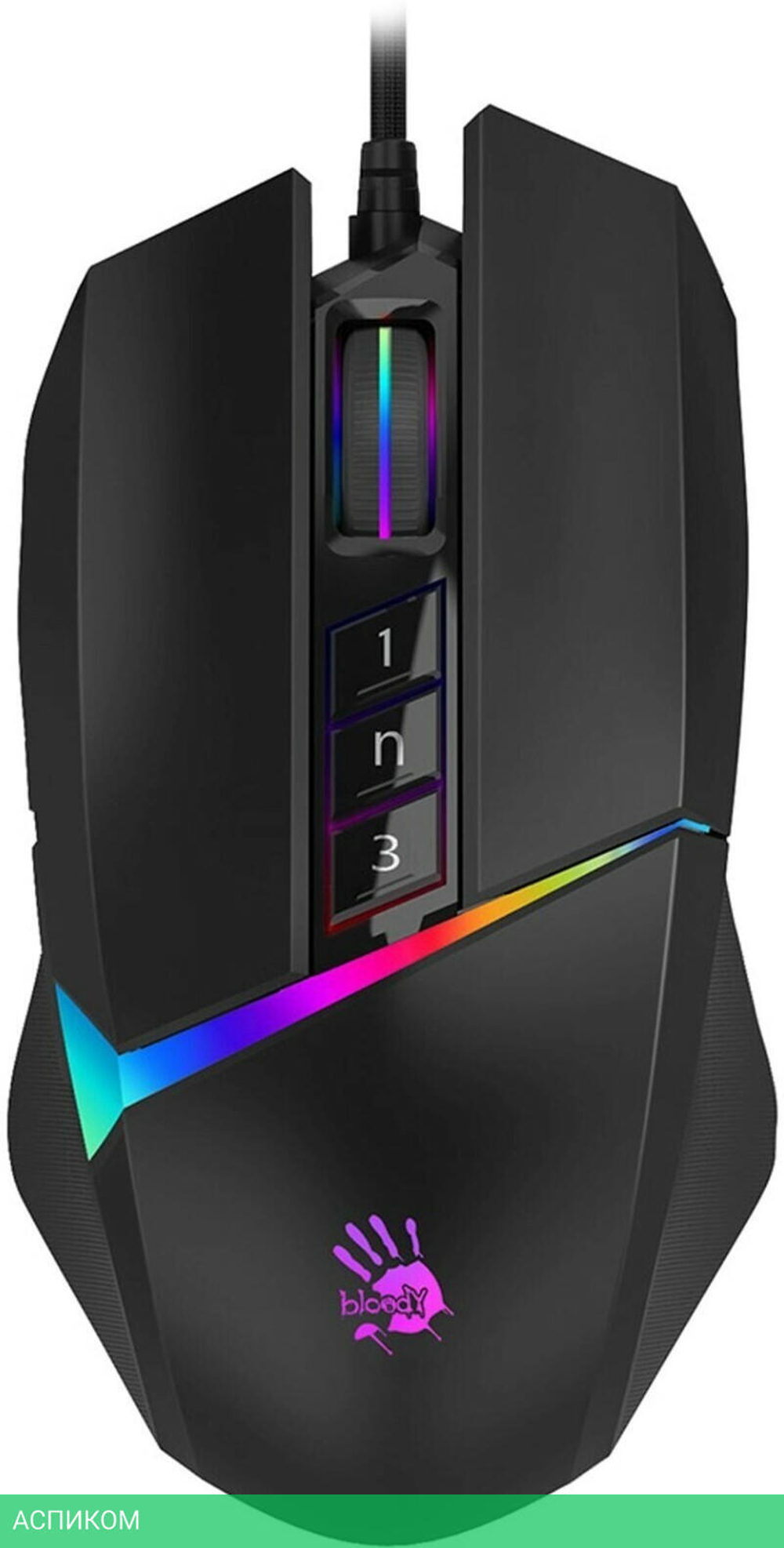 Мышь A4Tech Bloody W60 Max черный