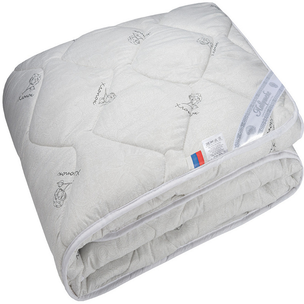 Одеяло "РУ. ХЛОПОК" Лавртекс, стандарт, плотность 300 г/м2, микрофайбер, Россия.