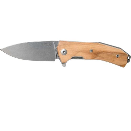 Складной нож Lion Steel "KUR" L/KUR UL c клинком из стали Uddeholm Sleipner®, рукоять дерево (Олива)