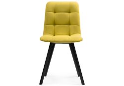 Стул на металлокаркасе Чилли черный / горчичный