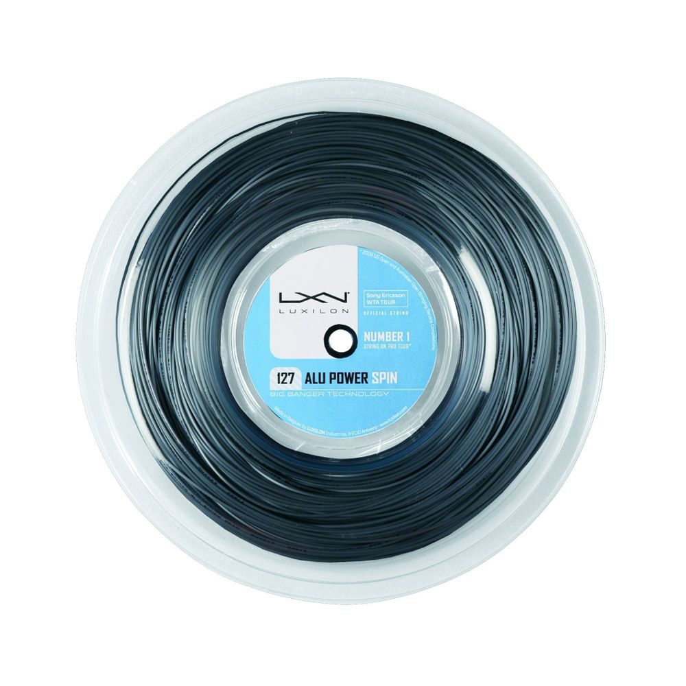 Струны для тенниса LUXILON ALU POWER SPIN SILVER Бобины 220 м