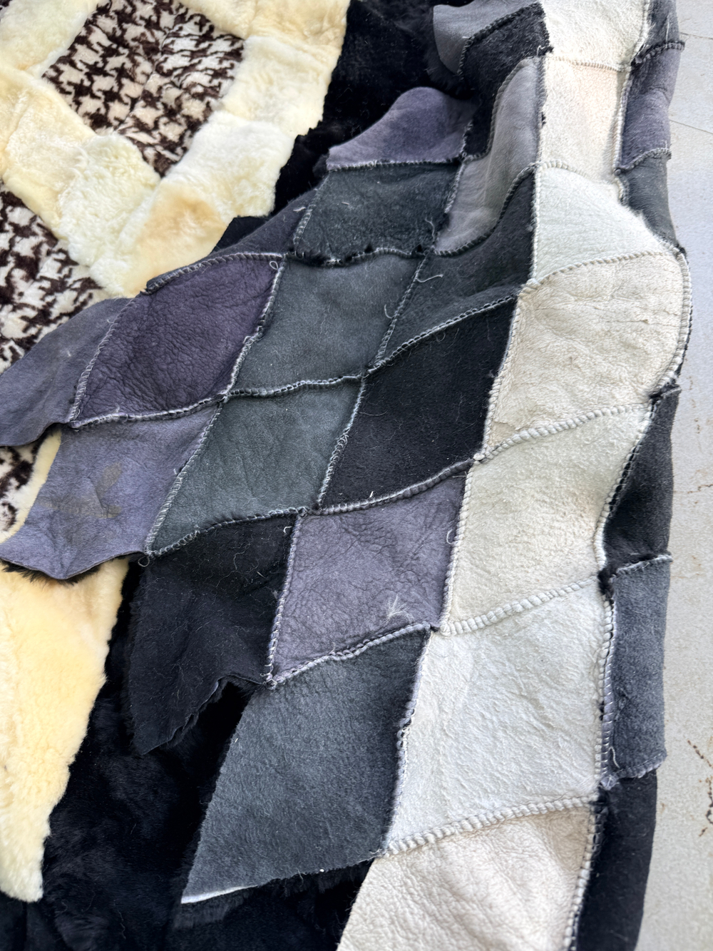 Меховой Коврик прикроватный накидка на кресло из овчины