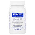 Pure Encapsulations, Vitamin D3, 250 mcg (10,000 IU), 60 Capsules
