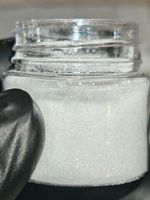 Блёстки Глиттер 301-02мм Белый прозрачный глянец - универсальные