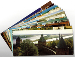 Полный набор открыток Новгородский кремль 16 шт. 1985 год . Цветные