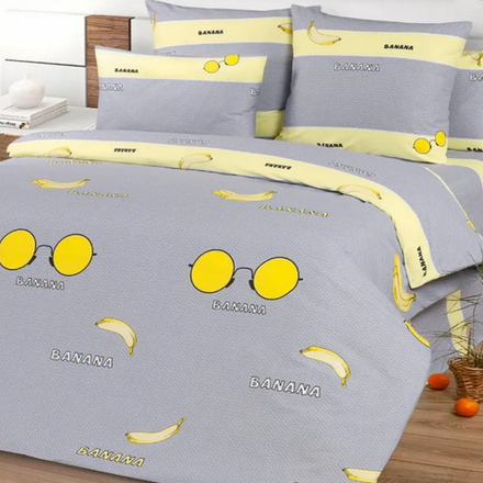 Комплект постельного белья "ВЛ. БАНАНЫ", поплин Премиум, 100% хлопок.