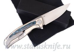 Нож Широгоров Флиппер F95NL 3M M390 CF ARCTIC STORM MRBSфотография - 2