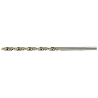 Сверло по металлу, 5.2 х 132 мм, полированное, удл, HSS, 10 шт, цилиндрический хвостовик Matrix