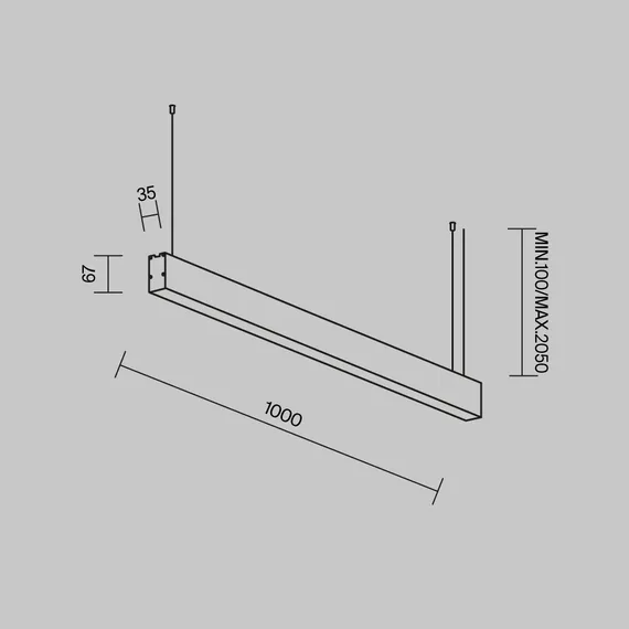 Линейный светильник Technical LL312036