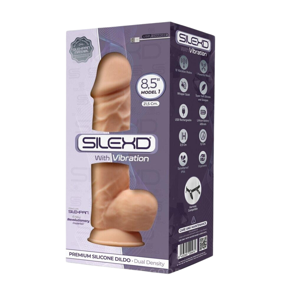 Вибратор SileXD с двойной плотностью Model 1, 8.5 дюймов (перезаряжаемый)