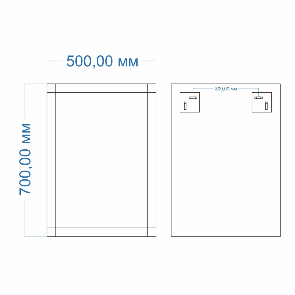Зеркало MIXLINE "Стронг" 500*700 (ШВ) гравировка