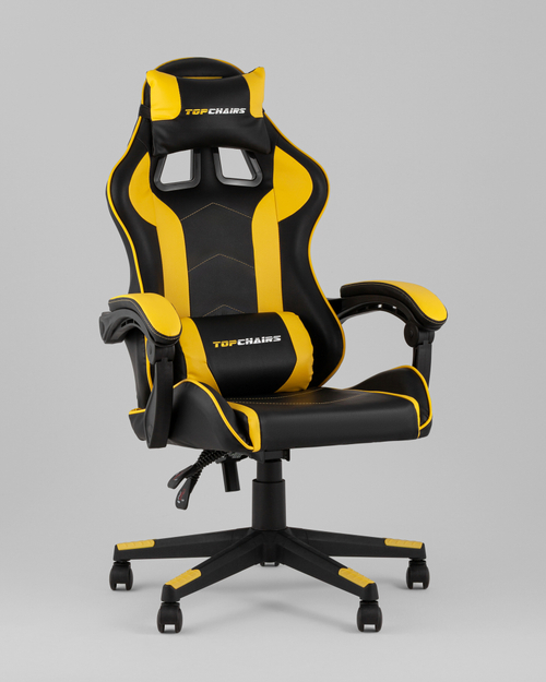 Кресло спортивное TopChairs Shadow черно-желтый