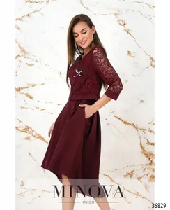 Платье 8619-бордо Minova