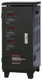 Стабилизатор напряжения Ресанта ACH-6000/3-ЭМ
