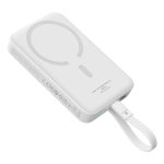 Внешний аккумулятор + Беспроводная зарядка Baseus Magnetic Mini Type-C Edition 2C+Qi 10000mAh 30W (MagSafe) - Stellar White