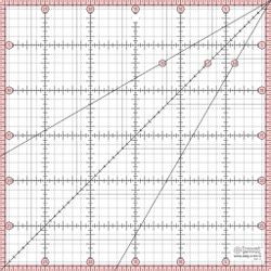 Линейка для пэчворка, 30х30см  (арт. A20-S)