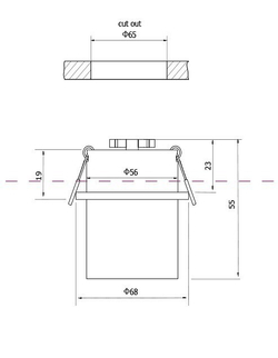 Встраиваемый светильник Maytoni Technical DL050-01WG