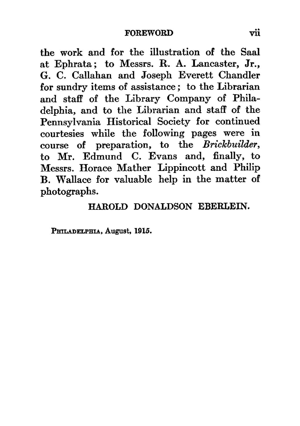 The architecture of colonial America | Harold Donaldson Eberlein