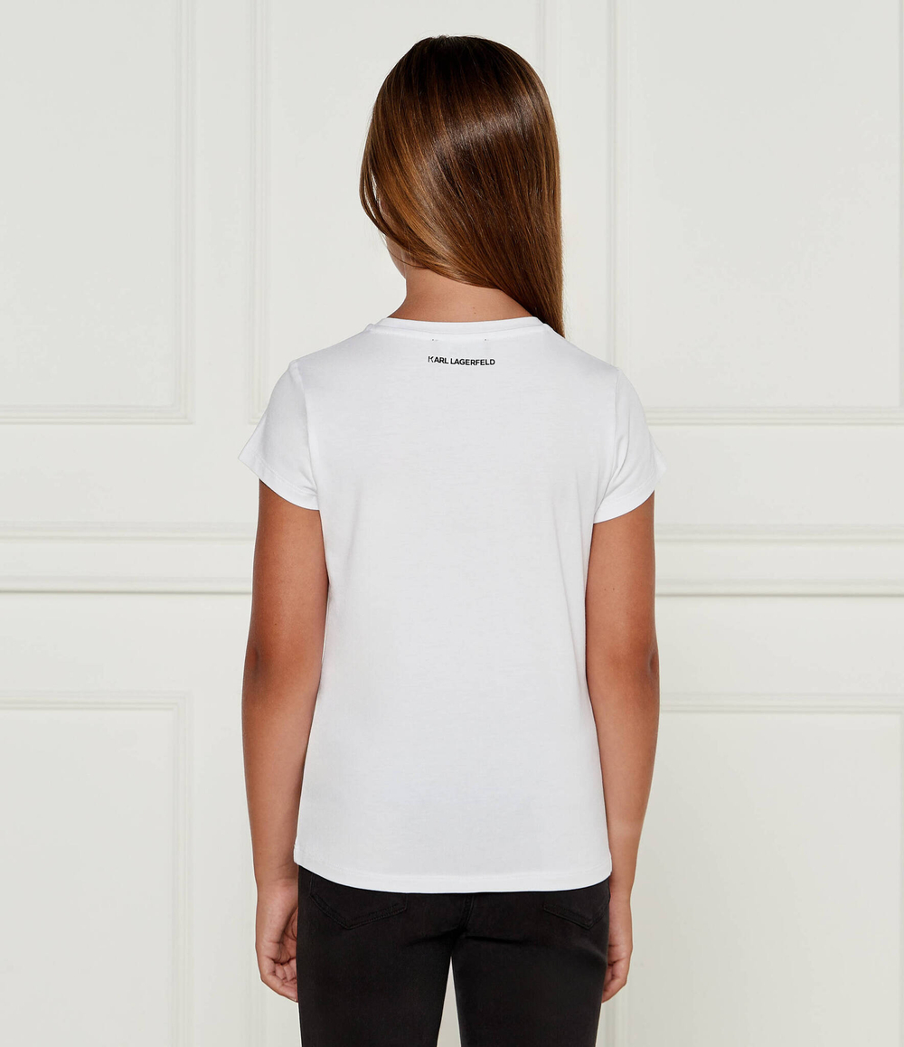 Футболка Karl Lagerfeld Kids - белый(Z30211)