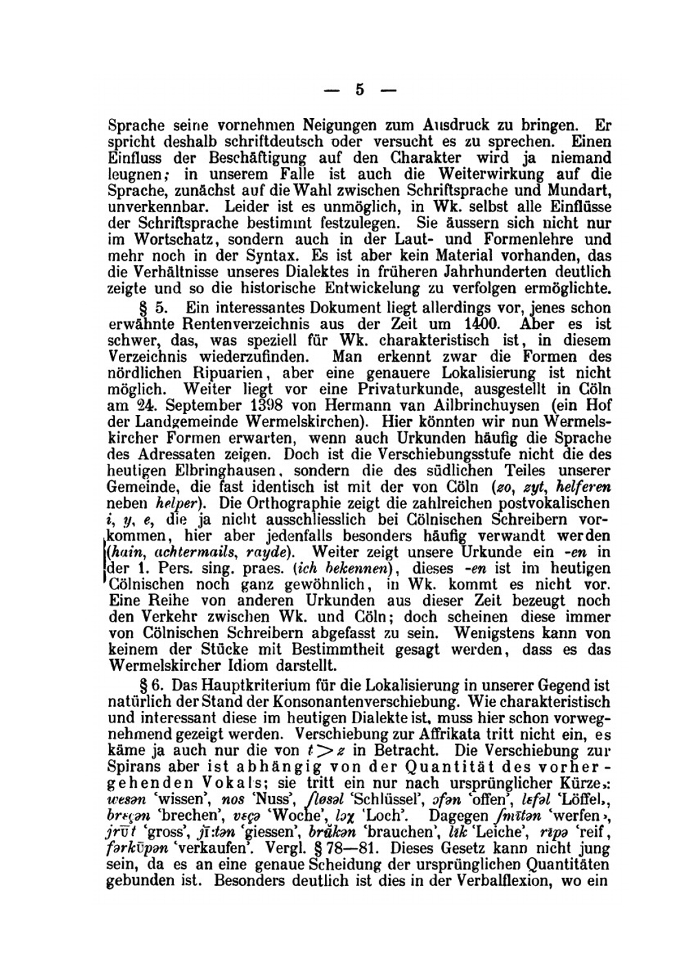 Der Dialekt Der Gemeinde Wermelskirchen | Max Hasenclever