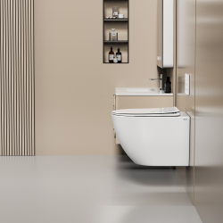 Унитаз ABBER Ultra AC1301 подвесной белый с ультратонким ободком