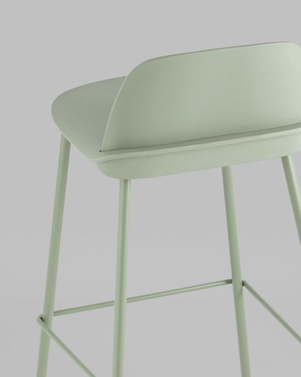 Стул барный Mist серо-зеленый 4 шт