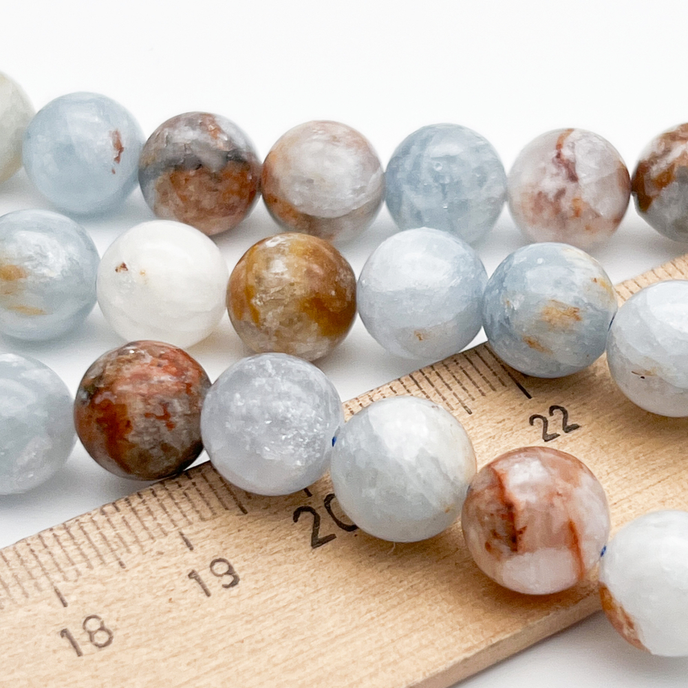 Барит бусины, диаметр около 10,2-10,4 мм, цена за 9 шт (1/4 нити)