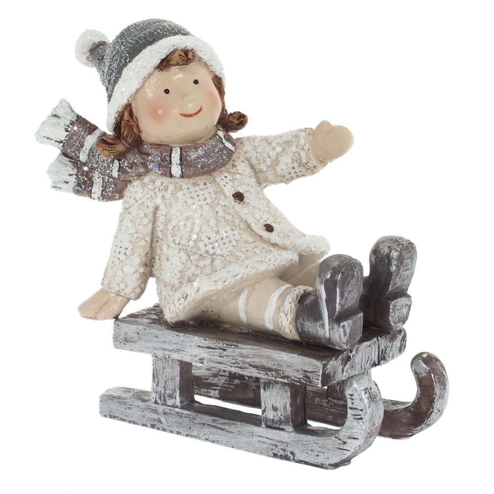 GAEM Фигурка декоративная "Мальчик/Девочка", L11,5 W5 H11 см, 2в.