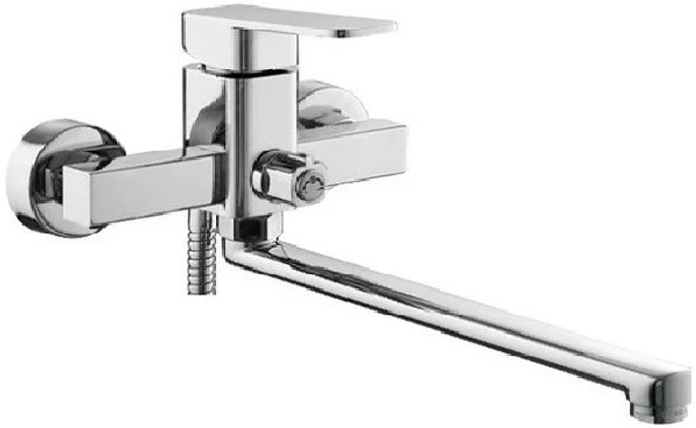 СМЕСИТЕЛЬ ДЛЯ ВАННЫ С ДЛИННЫМ ИЗЛИВОМ CASELA 52233 ХРОМ