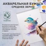 Бумага для акварели А3 40 л., 200 г/м2 ГОЗНАК СПб, в коробке, BRAUBERG ART CLASSIC, "СИРЕНЕВЫЙ БУКЕТ", 116886