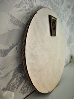 Зеркало настенное круглое с джутом интерьерное