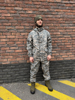 Костюм Горка 6 флис осень-зима серая цифра