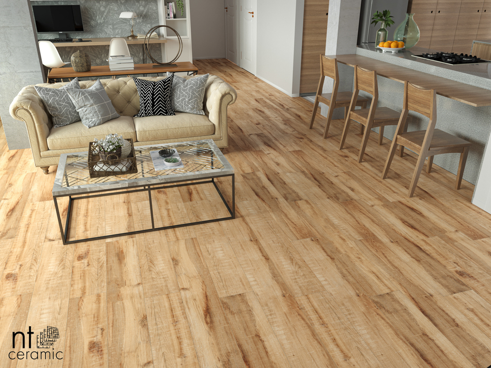 NT Ceramic Wood Mocca Brown 20x120