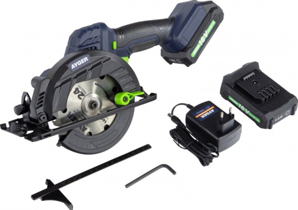 Пила циркулярная аккумуляторная AYGER  AR18BL2