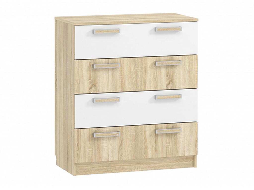 НМ 013.71-01 комод Фанк дуб сонома/белый