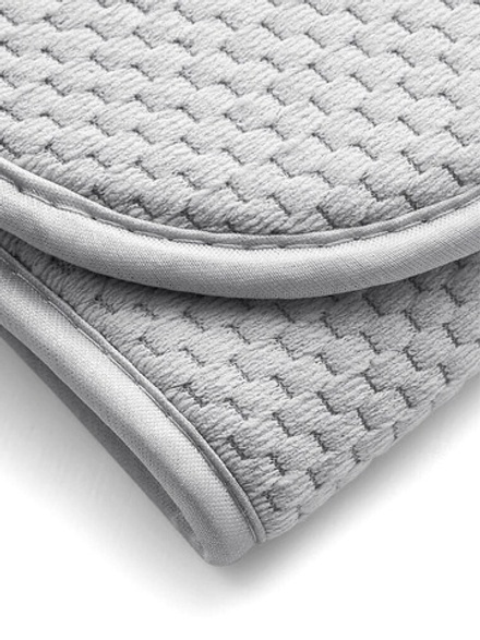 Коврик для сушки посуды DeNASTIA, 38x51, микрофибра, светло-серый