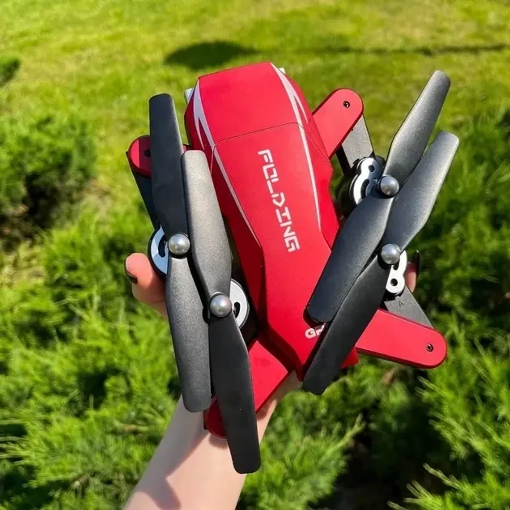 Квадрокоптер дрон на р/у с двойной 4K Ultra HD камерой WiFi, GPS, Fpv "Folding / Phantom A18"