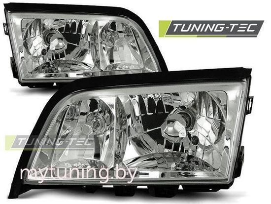 Передние фары Mercedes C W202 chrome